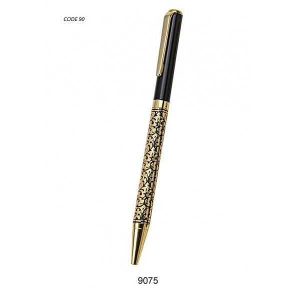 Sp Metal ball pen with colour golden grip black